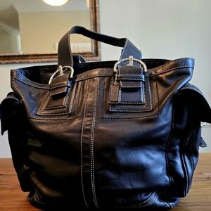 Rare leather COACH XL tote, bag, purse